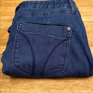 Prana Lined Boyfriend Jeans, Blue Denim/Gray Floral, 2